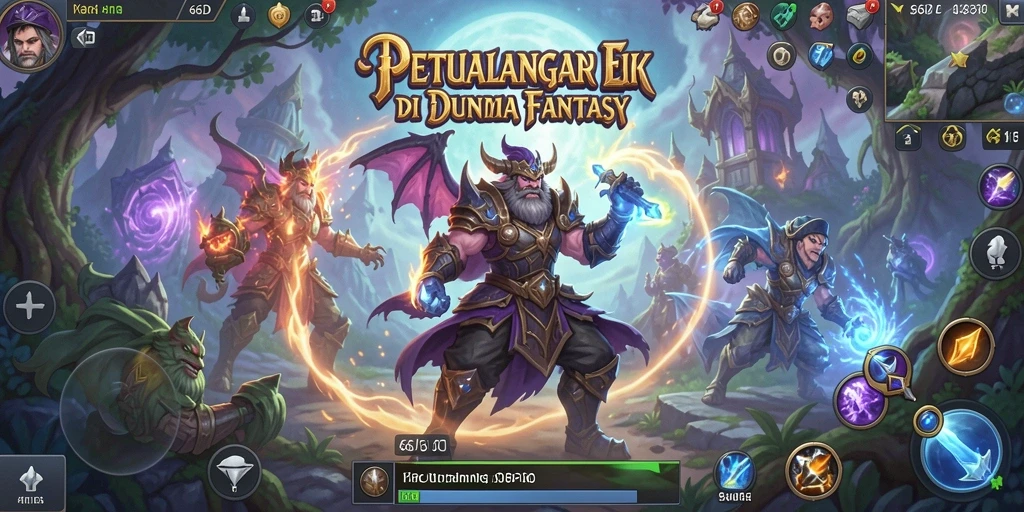 Screenshot utama 66D menampilkan aksi pertempuran yang mendebarkan.