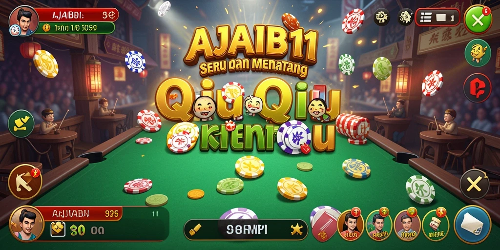 Tampilan gameplay QiuQiu yang seru dan interaktif.