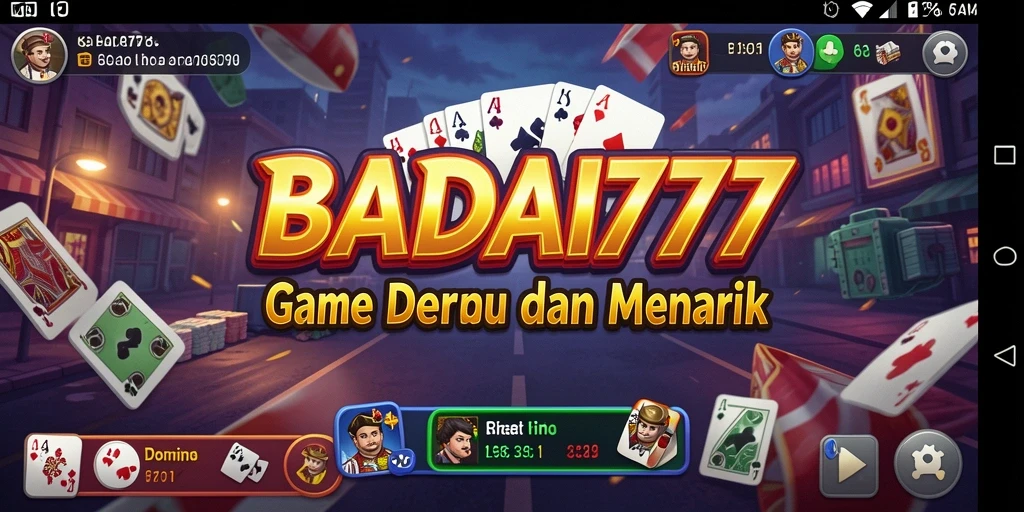 Tampilan gameplay menarik dari BADAI777 dengan pemain yang berkompetisi.