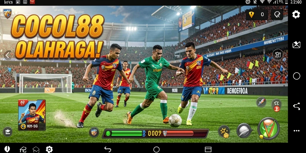 Tampilan gameplay seru di COCOL88 dengan berbagai olahraga.