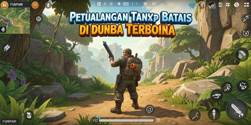 Screenshot gameplay Open World dengan petualangan seru.