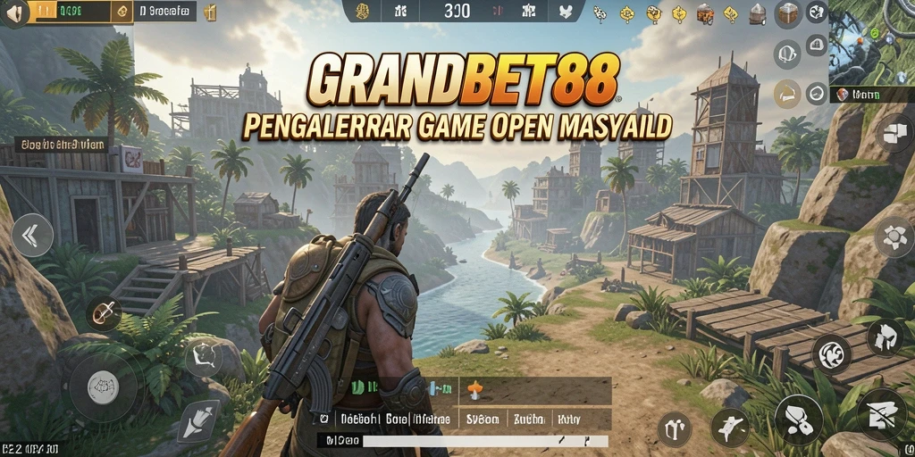 Screenshot menampilkan area terbuka yang luas di dalam permainan.