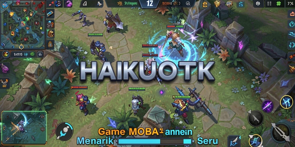 Tampilan dinamis pertempuran di HAIKUOTK dengan aksi yang seru.