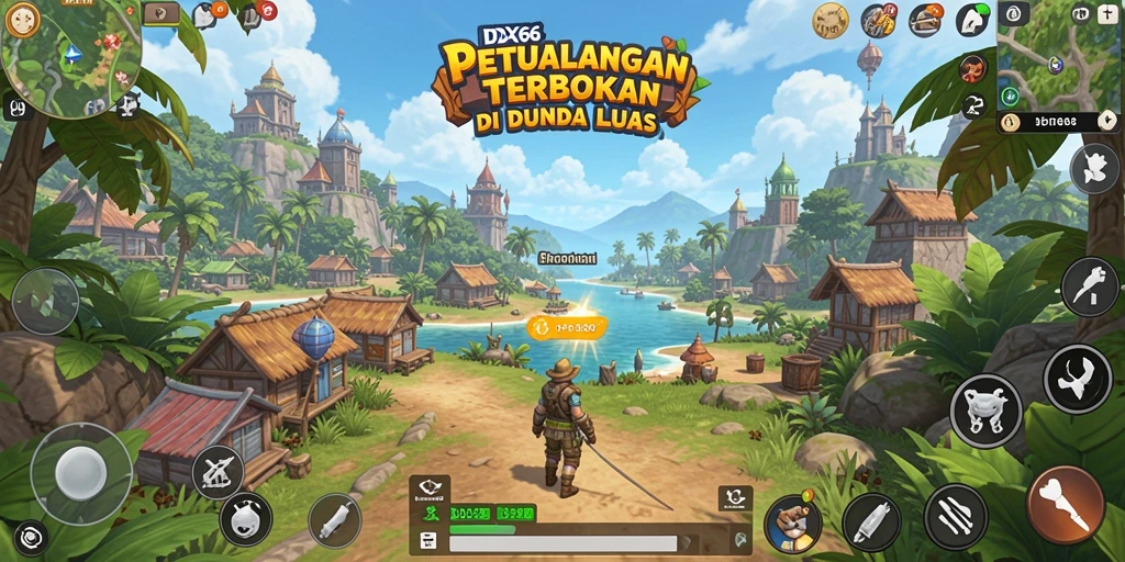 Tampilan gameplay Open World yang menakjubkan dan interaktif.