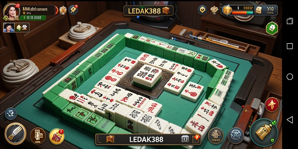 Gameplay menegangkan dan menyenangkan dari LEDAK388 di Mahjong.