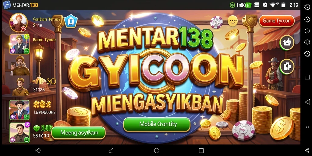 Screenshot utama MENTARI138 yang menampilkan aksi gameplay Tycoon.