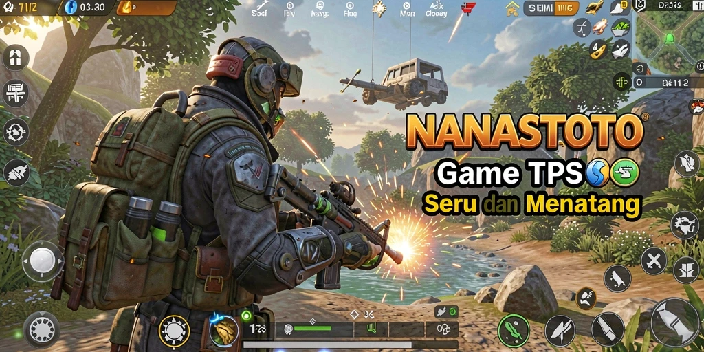 Screenshot gameplay NANASTOTO menampilkan aksi pertempuran yang seru.