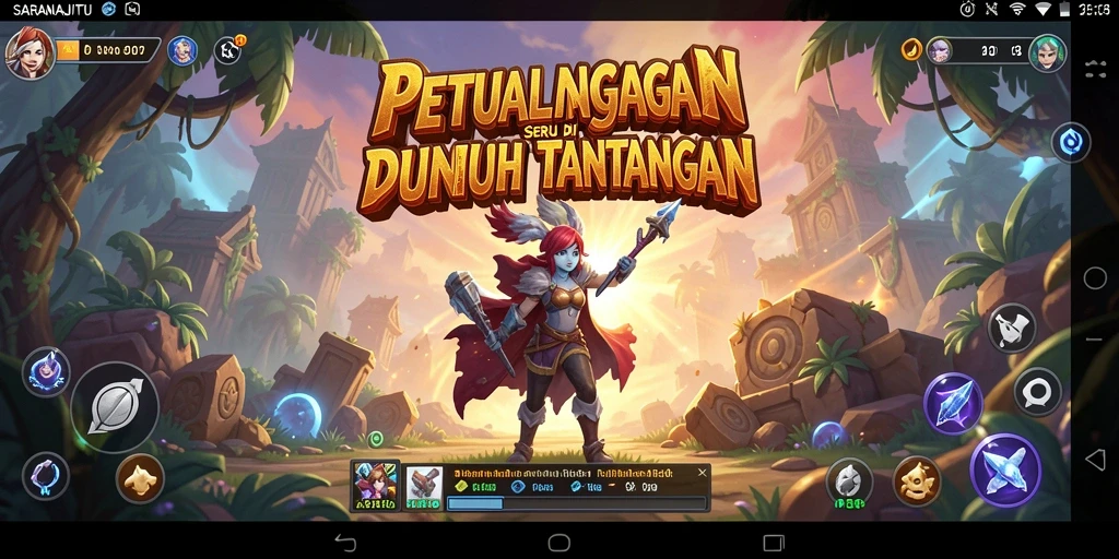Tampilan gameplay menakjubkan di game petualangan SARANAJITU.