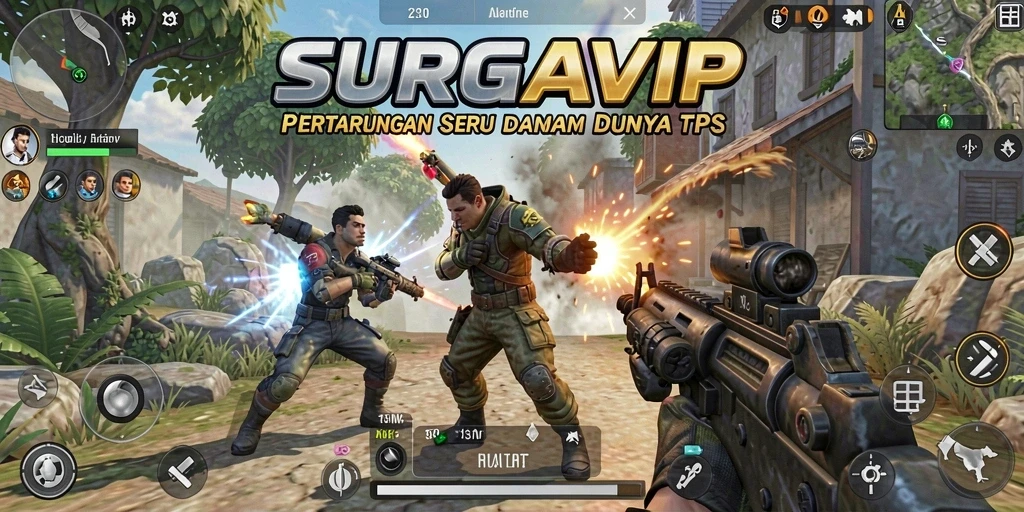 Tampilan permainan TPS yang intens dan mengasyikkan.