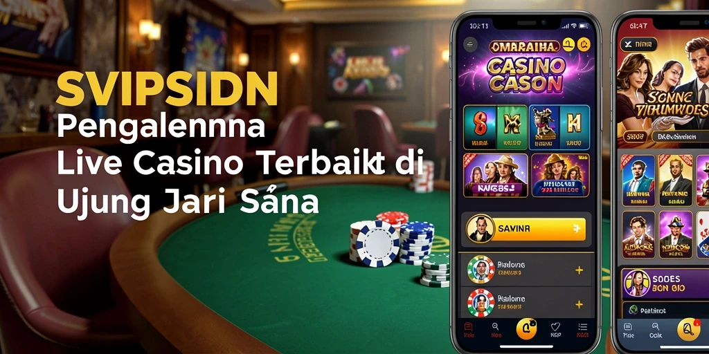 Gameplay menarik SVIPSIDN dengan dealer langsung dan berbagai permainan.