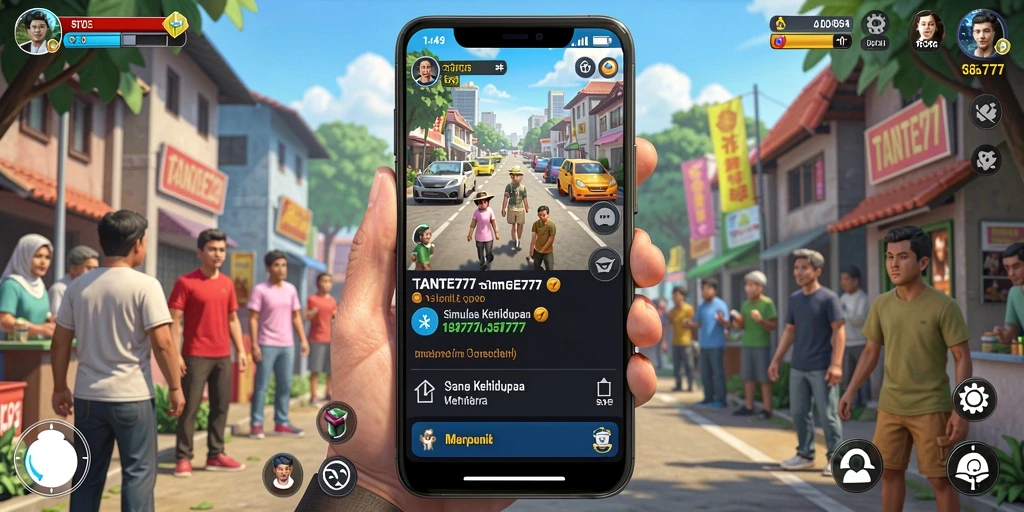 Tampilan gameplay menarik dari TANTE777 dengan karakter dan misi yang beragam.